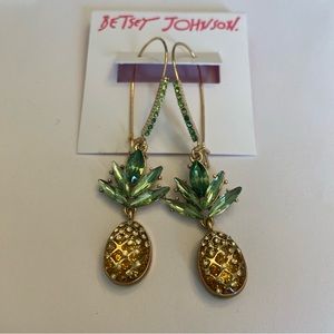 Betsey Johnson Pineapple Earrings